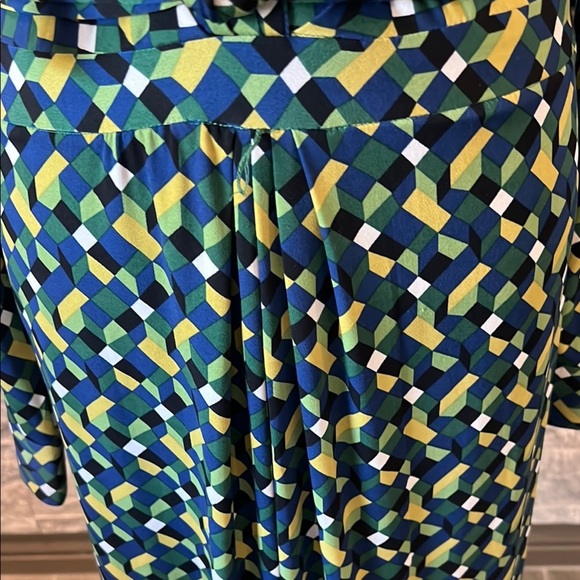 London Times Longsleeve Geometric Dress size 16 - Picture 9 of 16